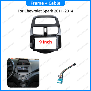 Kit Especial de Panel de <span class=keywords><strong>Radio</strong></span> Estéreo para Auto Android de 9'' con Marco de 2 Din, Cable CANBUS para Chevrolet Spark Beat - Product Image 3