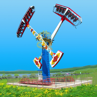 Fabricant professionnel de manèges Bola Rides, montagnes russes extrêmes à 360 degrés en acier et fibre de verre pour parcs d'attractions et centres commerciaux