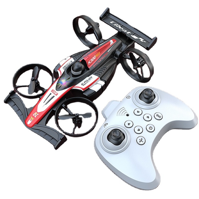 K300 Max 2 in 1 RC Car Drone Wholesale Price with 1 2 3 Battery Options 8 Mins Flight 50M Control Distance Kids Adult Gift