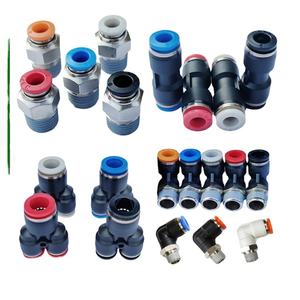 נקודה פנאומטיים חלקים פנאומטיים צינור אוויר פלדה לדחוף קופלר מהיר להתחבר ישר האיחוד מהיר pu לדחוף אוויר pu pu pneumatic - Product Image 2