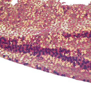 <span class=keywords><strong>Tela</strong></span> de lentejuelas de colores, base de malla, material de poliéster 100%, 3 mm - Product Image 6