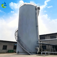 Système de traitement des eaux usées industrielles certifié CE, réacteur anaérobie IC UASB avec contrôle PLC pour la récupération du biogaz