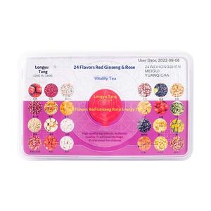 24 Çeşit Karışık Kırmızı <span class=keywords><strong>Ginseng</strong></span> Gül Bitkisel Aromalı Çay, Longan, Cassia Tohumu ve Krizantem İçeren - Bağımsız Küçük Paket Toptan Satış - Product Image 5
