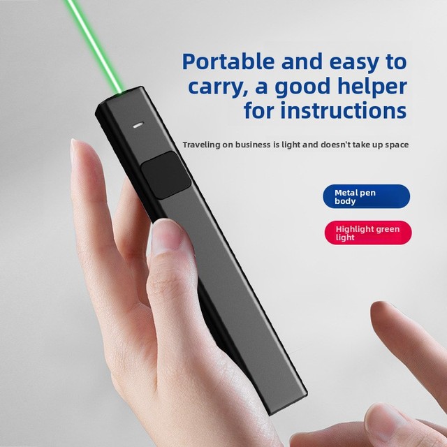 JF High-power Green Laser Pointer Metal Aluminum Alloy Real Estate Sales Offices Sand Tables Driving School Flashlight