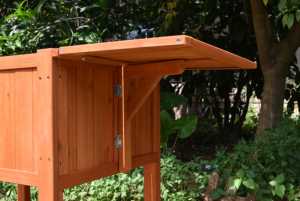 Lit de jardin surélevé, boîte de jardin surélevée en <span class=keywords><strong>bois</strong></span> avec onglets de connexion en W pliables, pour légumes, fleurs, herbes, grande étagère de rangement - Product Image 4