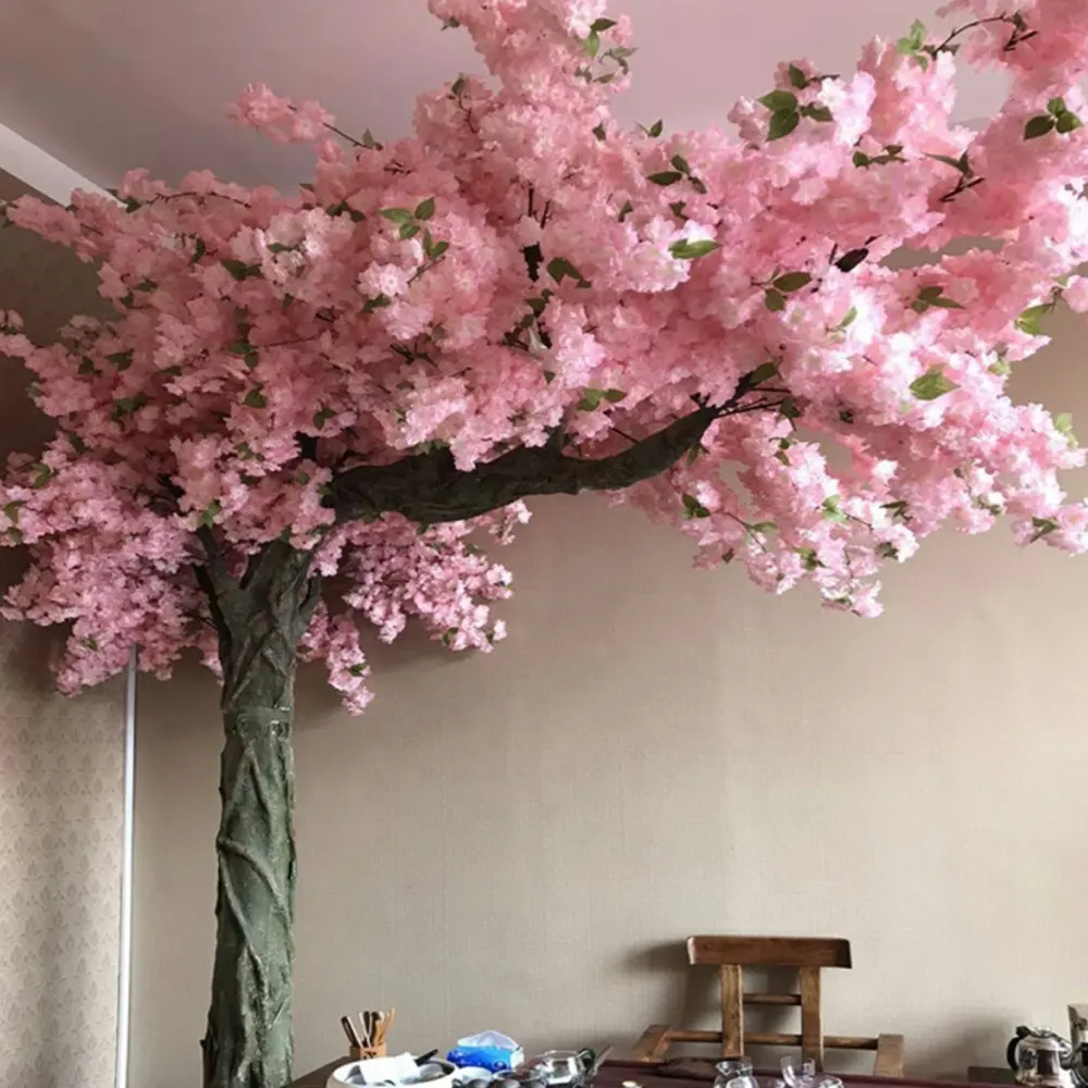Arbre de cerisier artificiel de 8 pieds, 10 pieds de hauteur, Faux arbres Sakura roses pour mariage ou décoration de Restaurant