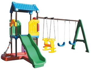 425*218*235cm de tamaño pequeño de plástico al aire libre patio de juegos niños playgames con diapositiva de los niños al aire libre playgame - Product Image 2