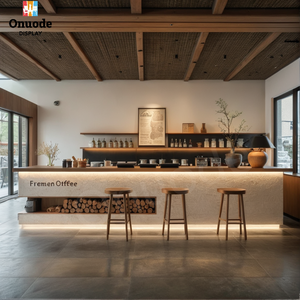 Vitrina con Iluminación LED Personalizada para Cafeterías Modernas y Kioscos de Centros Comerciales, Exhibición de Mostrador para Cafeterías, Diseño de Kiosco de Venta - Product Image 3