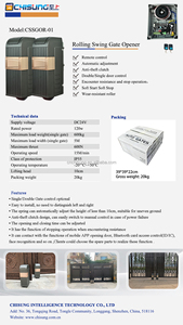 Thiết kế 2025 DC động cơ điều khiển từ xa năng lượng mặt trời Powered 500kgs * 2 tự động lăn Swing cổng Opener con lăn bánh xe cho biệt thự - Product Image 6