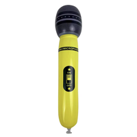 Microphone gonflable 3D en PVC écologique personnalisé, jouet gonflable, accessoire de scène pour la décoration de fête d'anniversaire d'enfants, célébration d'événements