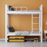 Dortoir de haute qualité Lit à deux étages Lits superposés en métal Hôtel Derniers lits superposés en métal Cadre de lit jumeau en métal Lit mezzanine en métal pour adultes