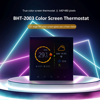 Termostato Programable Semanal Beca BHT-2003 de 7 Días, Pantalla TFT a Color de 3.5 Pulgadas, 220V, Controlador de Sistemas de Calefacción por Suelo Radiante Tuya