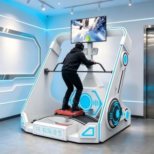Simulateur de ski VR, machine de jeu de ski extrême en réalité virtuelle pour divertissement en salle, équipement de jeu sportif VR - Product Image 1