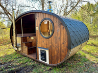 Sauna et bain à remous électriques modernes populaires pour l'extérieur, combinaison idéale pour appartements, capacité 2 personnes