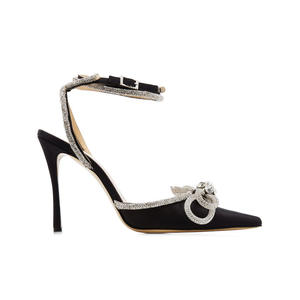 Sandali Estivi con Fiocco e Strass, Nuovi Modelli Europei e Americani, <span class=keywords><strong>Tacco</strong></span> a Spillo Super Alto con Cinturini per Donna - Product Image 4