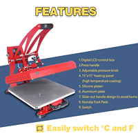 Presse à chaud manuelle Mecolour 38x38 avec tiroir coulissant pour impression de t-shirts et transfert par sublimation – Nouveauté en gros usine