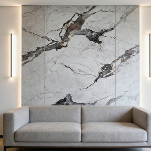 Vente en gros de feuilles de marbre PVC 1220*2440*3mm, épaisseur 3mm ou taille personnalisée, usine de feuilles de marbre PVC - Product Image 3