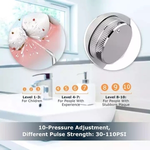 Hydropulseur Dentaire Portable USB <span class=keywords><strong>Haute</strong></span> Qualité à Ozone Avancé pour Nettoyage des <span class=keywords><strong>Dents</strong></span>, Soin Dentaire Spa, 7 Embouts - Product Image 5