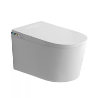 Ensemble WC intelligent OEM avec bidet intégré, chauffage, commande vocale et télécommande – Cuvette de toilettes moderne pour salle de bain