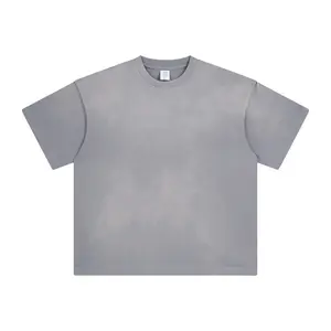 Toptan 2024 erkek streetwear vintage yıkanmış streetwear boy t-shirt erkekler heavyweight ağır 2024 erkekler streetwear giyim