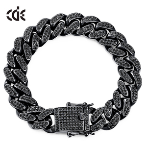 Bijoux de mode pour hommes en plaqué or, Bracelets de luxe <span class=keywords><strong>bleu</strong></span>, collection 2020 - Product Image 2