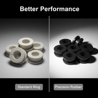 Protège-câbles en silicone personnalisé moulé par compression et injection, rond/carré, marque OEM HF, Zhejiang Chine