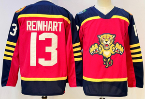 Jersey Hoki Es Jahitan Terbaik 2026 New Florida 19 Matthew Tkachuk 16 Aleksander Barkov 72 Sergei Bobrovsky 63 Brad Marchand - Product Image 5