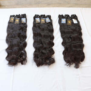 Faisceau d'extension de cheveux humains naturels bruts non transformés de haute qualité en vague de temple indien en gros d'usine des vendeurs - Product Image 2