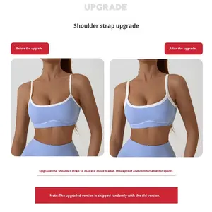 <span class=keywords><strong>Ensemble</strong></span> de sport 2 pièces respirant pour <span class=keywords><strong>femme</strong></span>, en Spandex/Nylon, coupe ajustée, jambes évasées, blocs de couleur contrastés, pour l'extérieur - Product Image 4