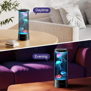 Nouvelle tendance belle méduse veilleuse lampe calmante et relaxante à distance colorée méduse réservoir lampe de table pour chambre d'enfant - Product Image 5