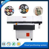 Printer UV Flatbed DTF 9060 90*60cm dengan 3 Head I3200, Fungsi Pemindaian dan Penentuan Posisi Visual Terbaru untuk Kerajinan Tangan