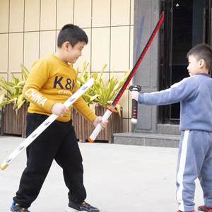 Épées de jouet samouraï japonaises Pedang pour enfants, épées extensibles lumineuses, épée de samouraï en plastique avec lumière et son - Product Image 5
