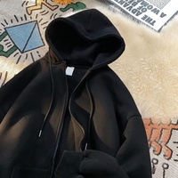 Nouvelle veste décontractée à capuche pour homme, style américain, tendance, doublée polaire, coupe ample, automne-hiver 2026