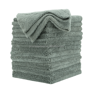 マイクロファイバータオル40x40cm長さと短いデュアルパイルエッジレスマイクロファイバークリーニングクロス洗車用掃除用超吸収性 - Product Image 6