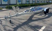 Remorque à bateau en alliage à double essieu, remorque à bateau en aluminium de 28 pieds pour bateaux et embarcations nautiques