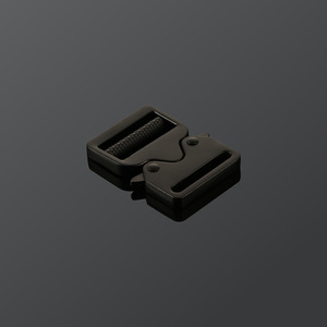 Side Release Buckle Alloy Black Adjustable For Bags Durable <b>Webbing</b> Safety Buckle Pet Accessory - Product Image 1