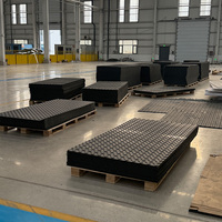 Tapis de protection du sol en HDPE robustes 4x8 pour équipements lourds, routes temporaires