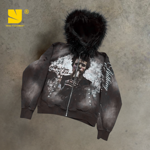 Мужская толстовка на молнии с капюшоном - Product Image 1