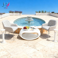 Table basse moderne européenne durable, personnalisable, avec rangement creux, en fibre de verre, de luxe, écologique, portable et réglable
