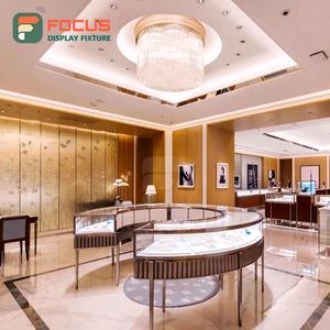 Wall Mounted Wooden Jewelry Counter Glass Display <b>Cabinet</b> High End Jewelry Display <b>Cabinet</b> Luxury Display Rack - Product Image 1