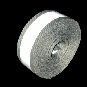 Nhà máy tùy chỉnh băng vải phản quang đầy màu sắc 3cm Polyester vật liệu phản chiếu nhiệt băng phản chiếu đêm mặc - Product Image 6