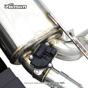 Sistema de escape Catback personalizado para BMW 435i/440i F32/F33/F36 3.0T 2014-2020 Boska Valvetronic con kits de control remoto. - Product Image 4