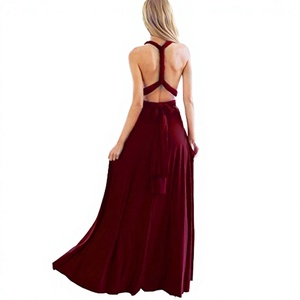 <span class=keywords><strong>Abito</strong></span> da sera/bambolella da donna chic, sexy, a vita alta, senza maniche, lungo, in denim, stile A-line, per cerimonie estive - Product Image 4