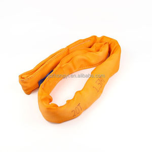 Công nghiệp mềm polyester nâng vành đai tròn linh hoạt nâng <span class=keywords><strong>Sling</strong></span> mắt mềm Dây Cam 10t 3m nâng cáp treo tròn - Product Image 3