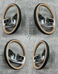 Volant personnalisé de haute qualité <span class=keywords><strong>marron</strong></span> + noir pour <span class=keywords><strong>Range</strong></span> <span class=keywords><strong>Rover</strong></span> Vogue 2023+ VOLANT Accessoires intérieurs - Product Image 5