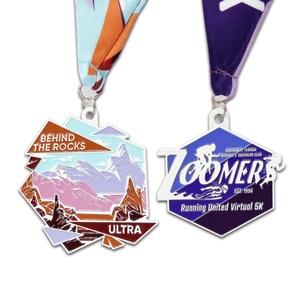 Medalla Deportiva Personalizada de Lujo con Grabado, Impresión UV en Esmalte, Medalla Académica de Plata de Malasia para Fisicoculturismo y Patinaje, con Cordón - Product Image 2