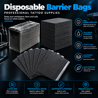 Bavoirs dentaires jetables noirs imperméables pour tatouage, en papier, hygiène multi-niveaux, anti-fuite, pour nettoyage buccal