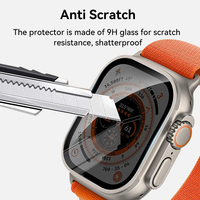 Protector de Pantalla de Vidrio Templado de Privacidad de Grado AAA al por Mayor, Protector de Pantalla Curvo 3D para Reloj Ultra de 49 mm, Antiespía, HD Transparente, 9H Anti-Golpes