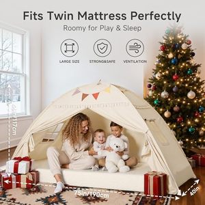Tienda <span class=keywords><strong>de</strong></span> campaña portátil desmontable para niños - Base secreta, casa <span class=keywords><strong>de</strong></span> juegos, dormitorio, espacio <span class=keywords><strong>de</strong></span> privacidad, tiendas <span class=keywords><strong>de</strong></span> campaña para dormir, regalos ZT361 - Product Image 2