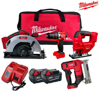 Kit de Herramientas Eléctricas Inalámbricas de 18V para Cortar Madera, Sierra Circular, Sierra de Calar, Clavadora, Sin Escobillas, Precio de Fábrica, Gran Potencia